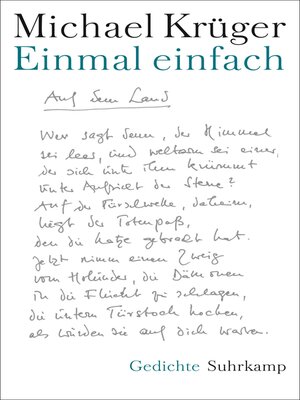 cover image of Einmal einfach